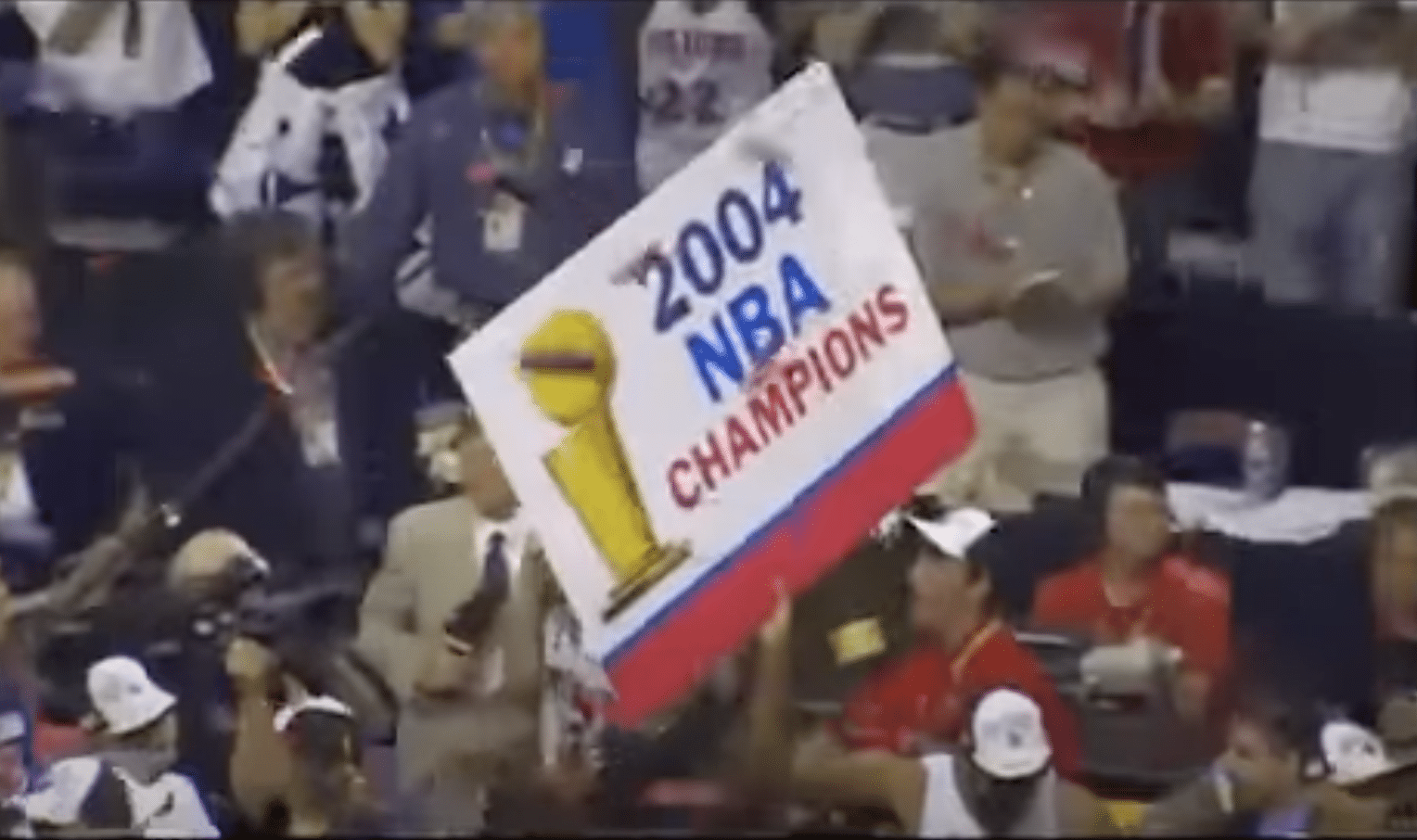 Detroit Pistons 2004 sign